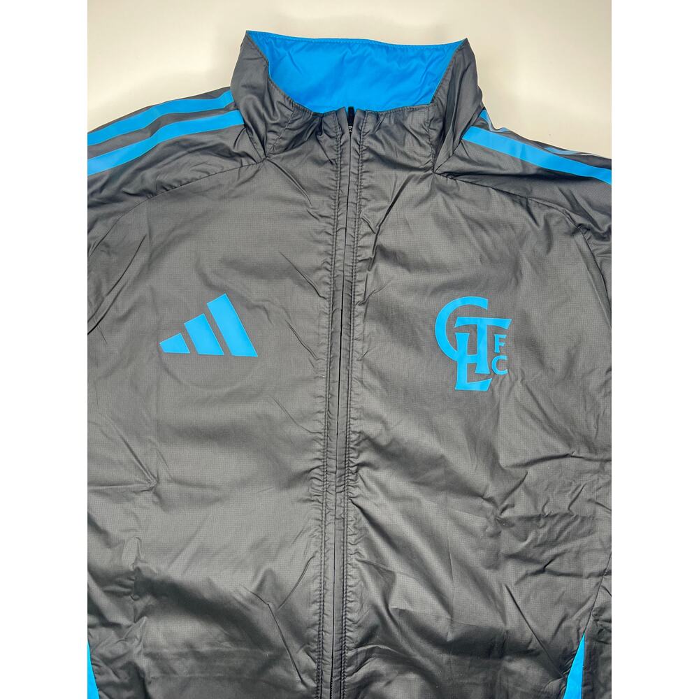 Adidas Charlotte FC Jacket Reversible Anthem Full Zip MLS Blue Size Small Men's - Picture 7 of 11
